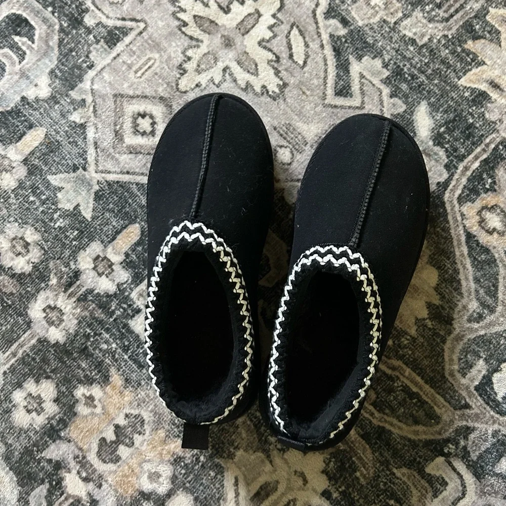 Black platform indoor/outdoor slippers - Picture 2 of 6